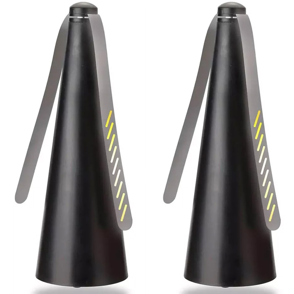 Kit 2 Ventilador Repelente De Mesa Inseto Mosquito