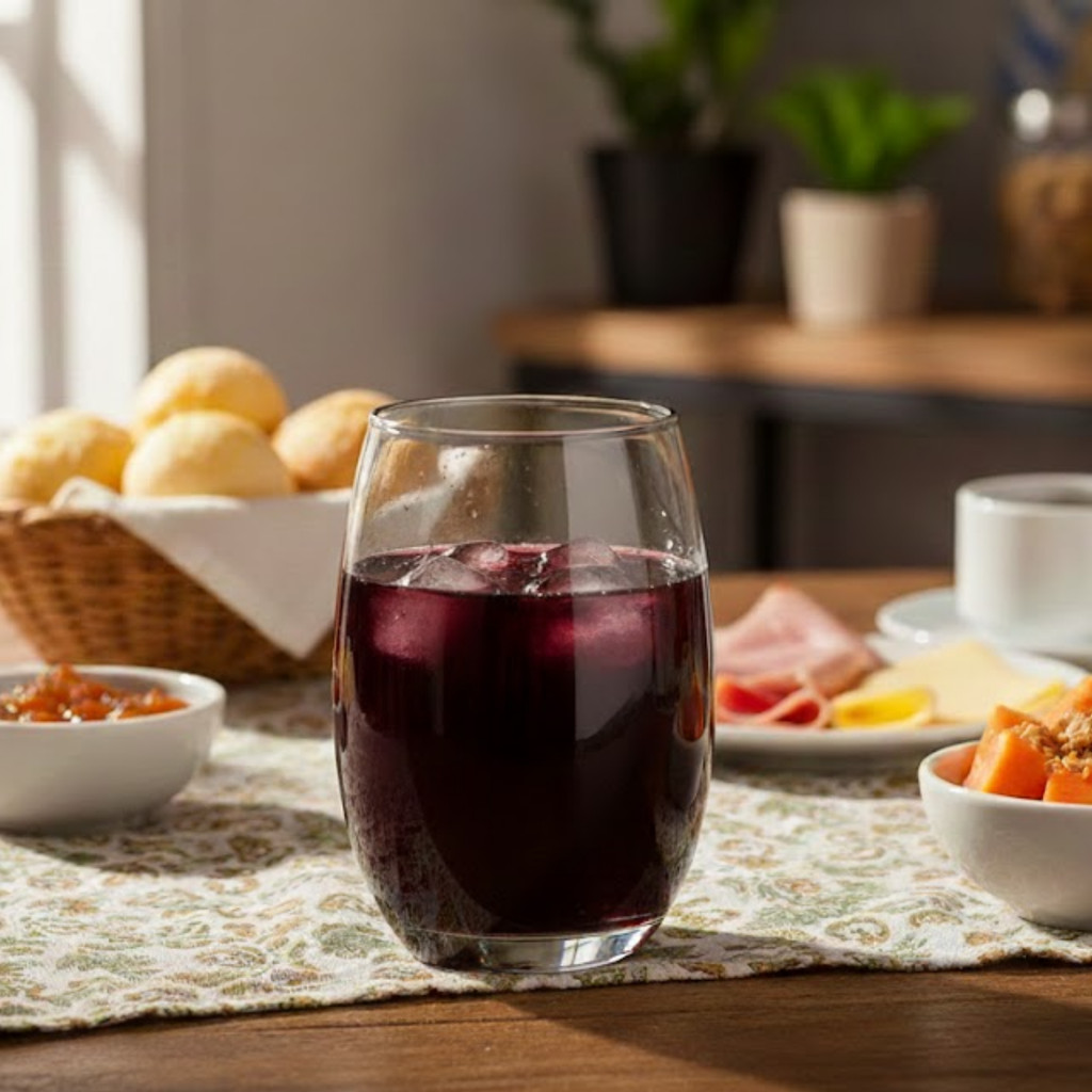 Jogo 6 Copos Aruba Vidro Fumê Luxo 465ml Cinza Na