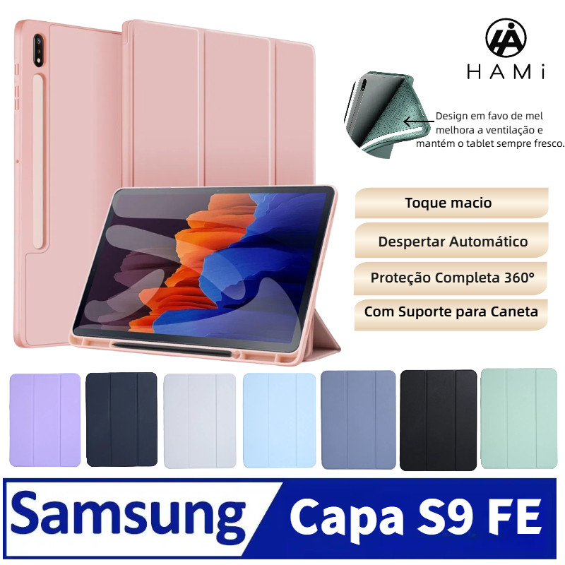 Capa Silicone Tri-Fold para Samsung Galaxy Tab S9F