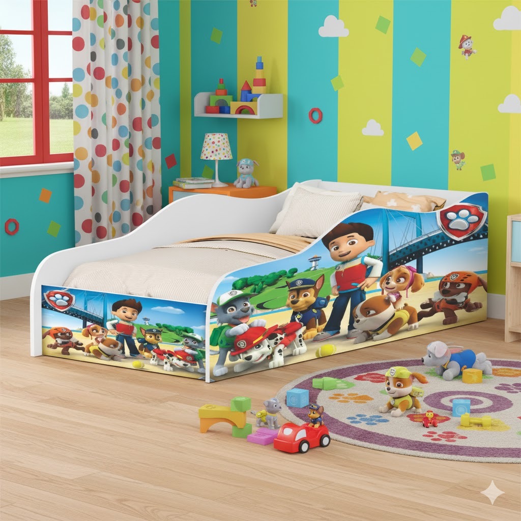 Cama Quarto Infantil Carro Temático Solteiro Dive