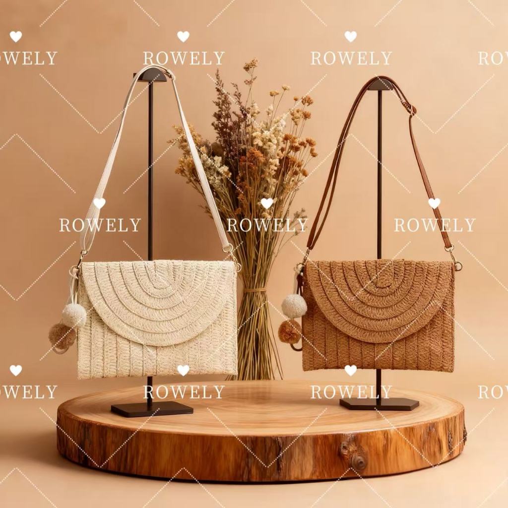 Bolsa Envelope de Palha Estilo Festivo | Transvers