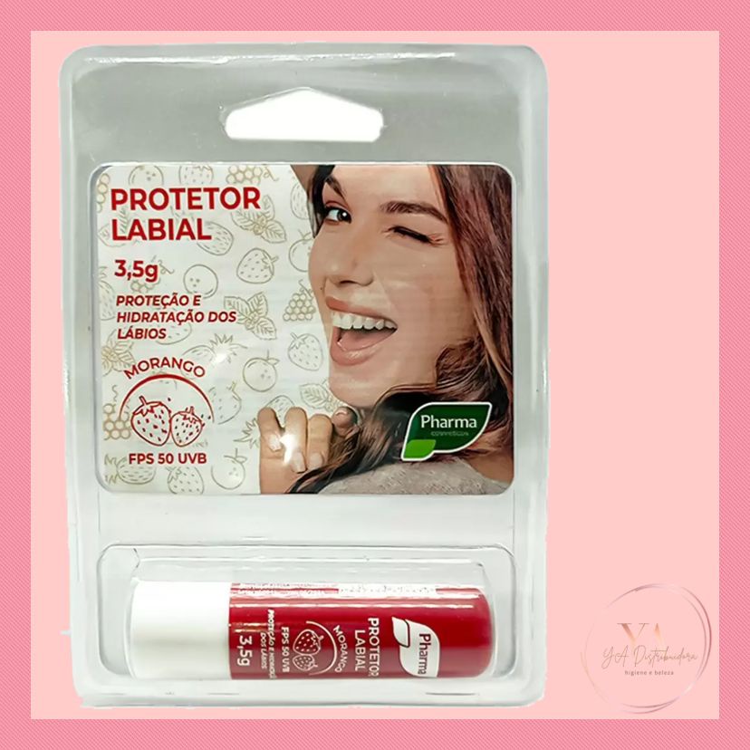 Protetor Labial e Solar Fps50 Morango Pharma