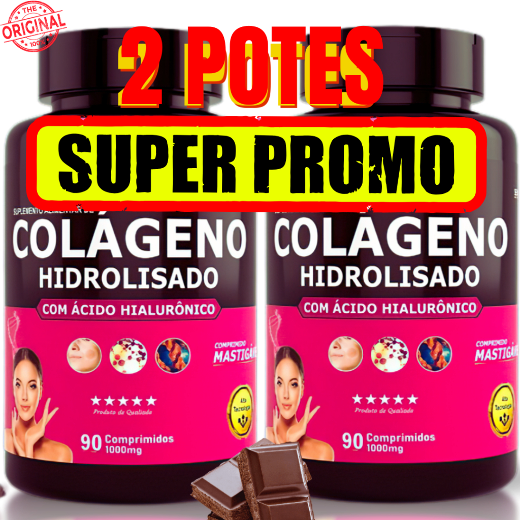 Colágeno Hidrolisado Original 2 Potes Natuforme C