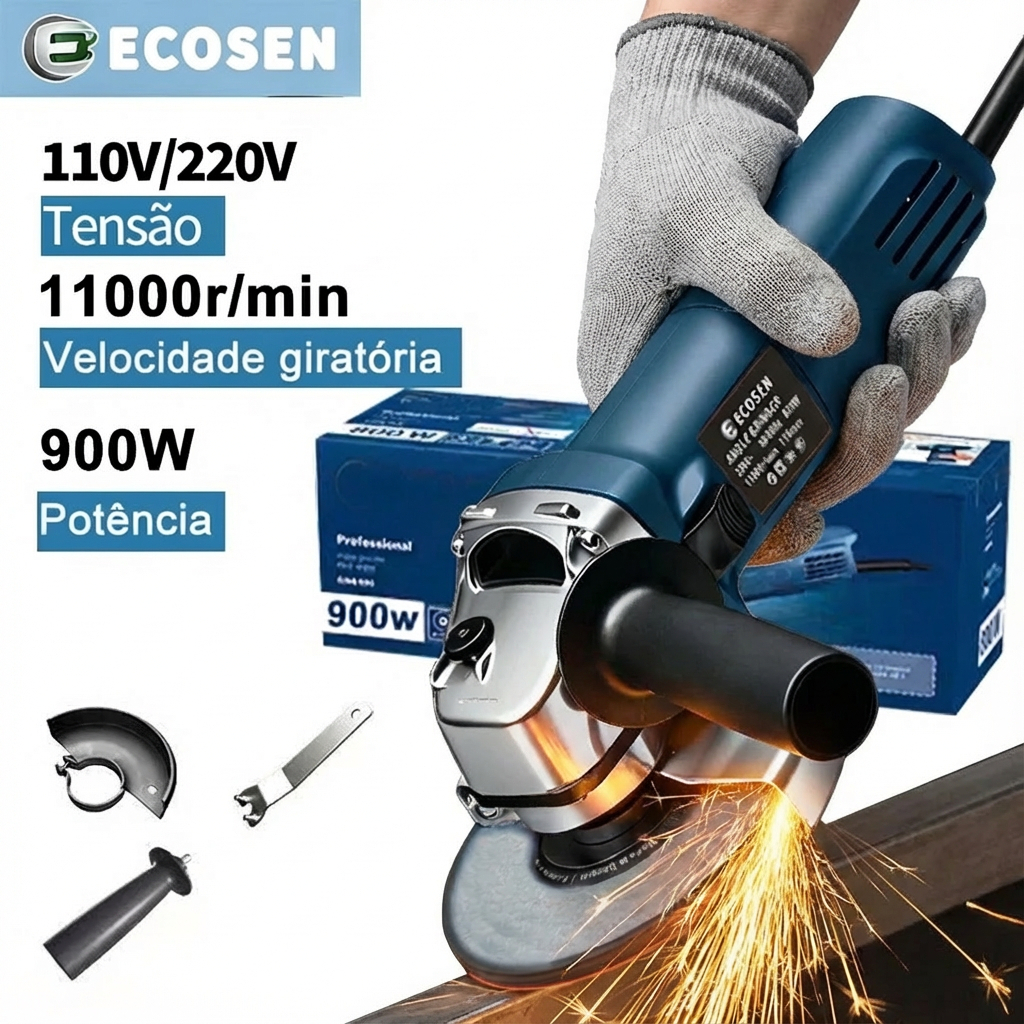 Esmerilhadeira e Lixadeira Angular 900w 115mm 4.1/