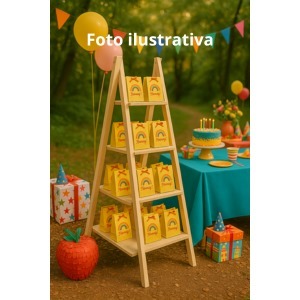 Escada Decorativa Escadinha Festa Mdf Cru Desmont�