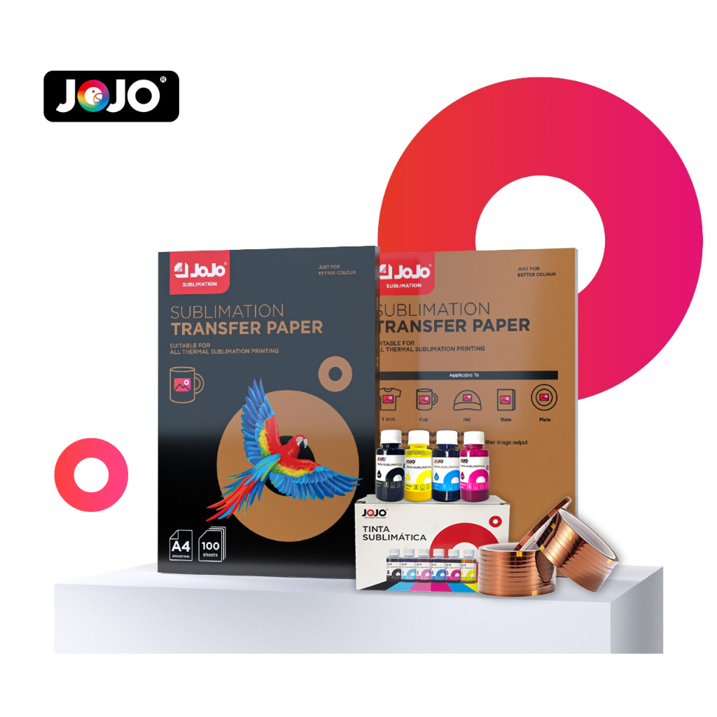 Kit Completo SUBLIMAÇÃO Papel Sublimático A4 + 