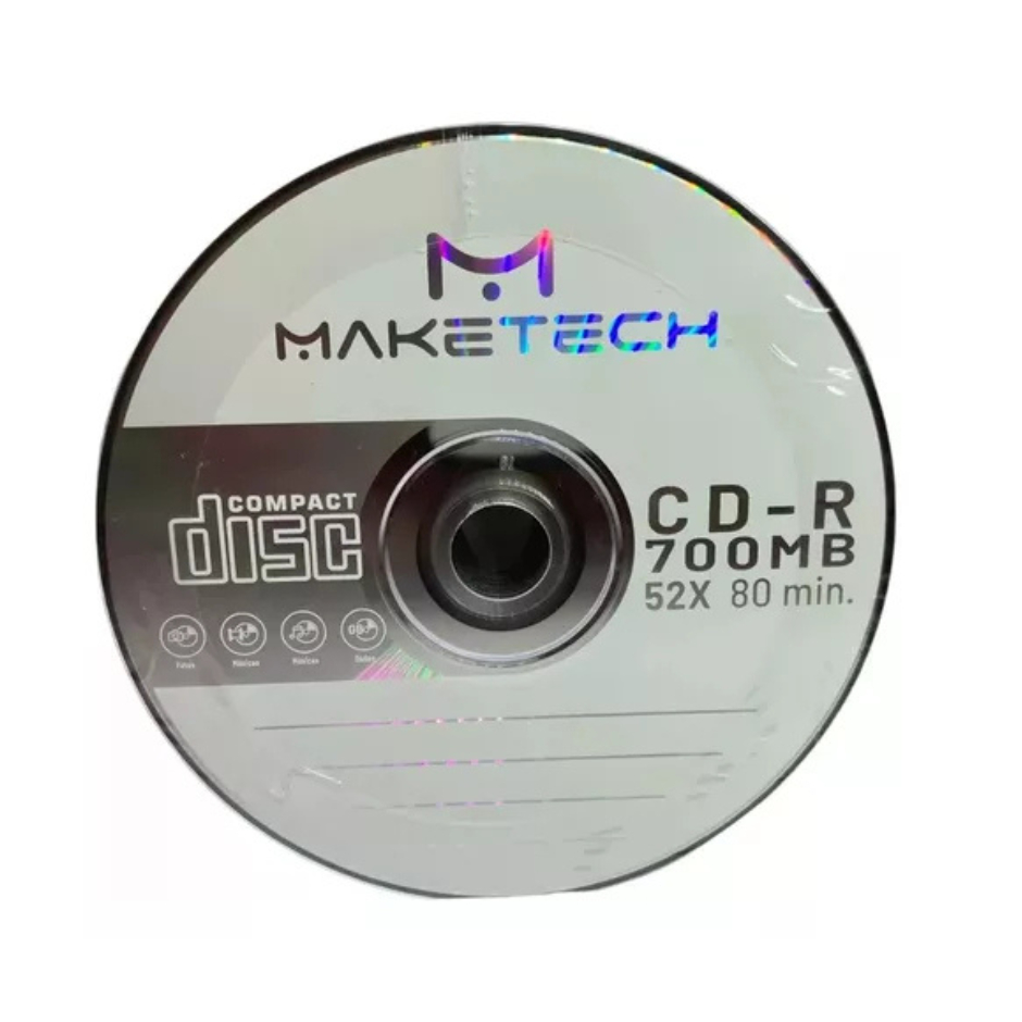 2 Mídia Virgem Cd-r maketeck Logo 700mb 80min Ori