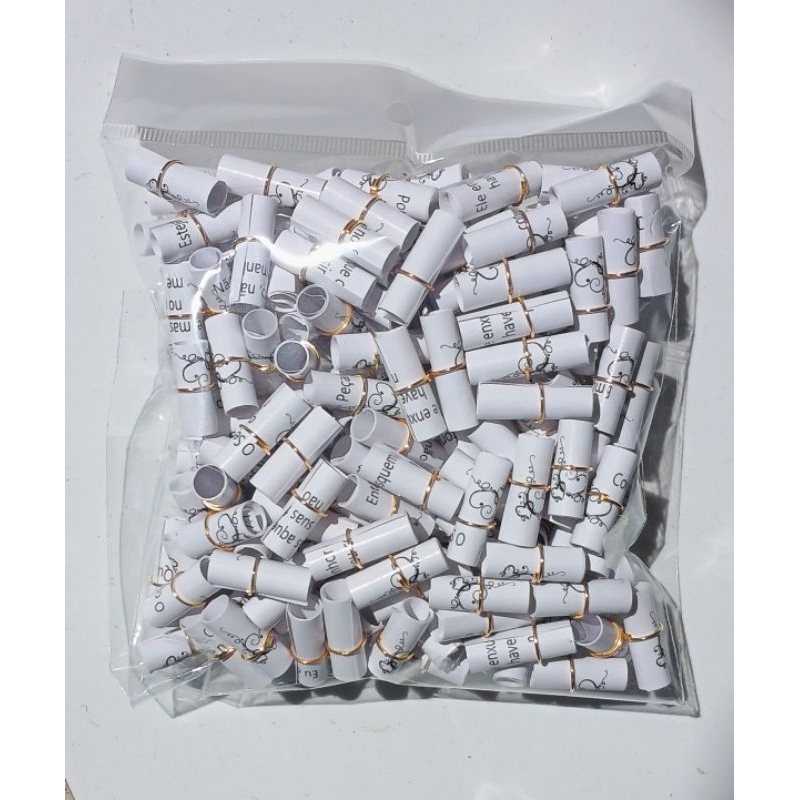 200 Versículos Bíblicos Enroladinhos Branco Lemb