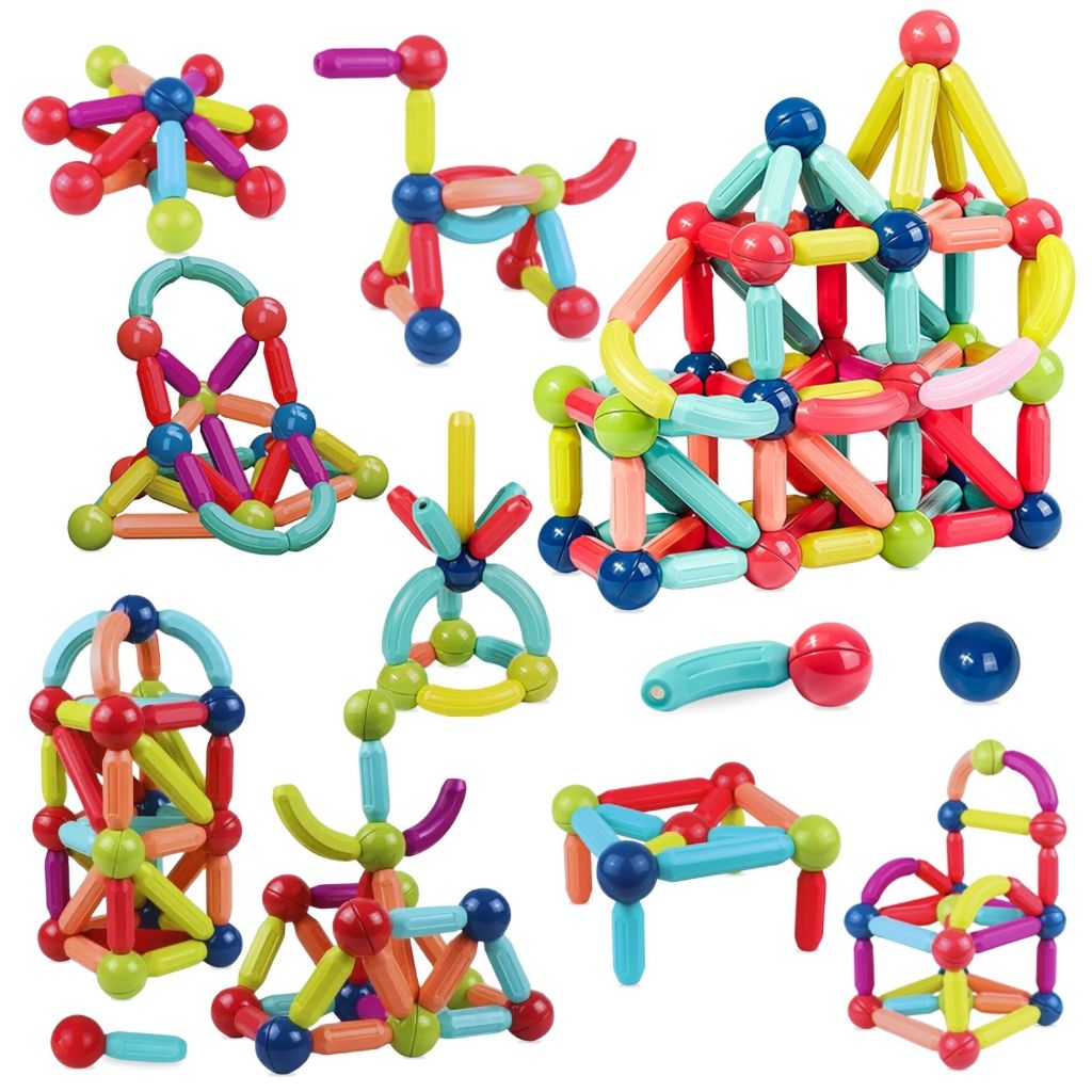 Blocos de Montar Magnéticos Bastões Brinquedo In
