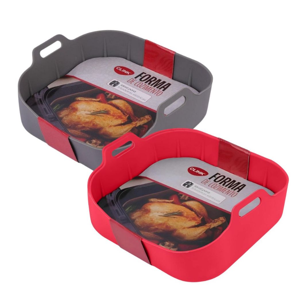 Kit Formas de Silicone Quadrada Antiaderente Air F