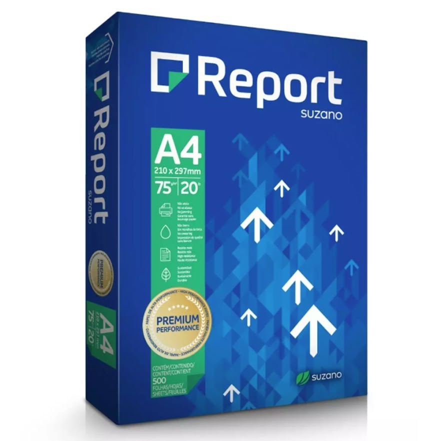 Papel Sulfite Report Folha Ofício Para Impressão