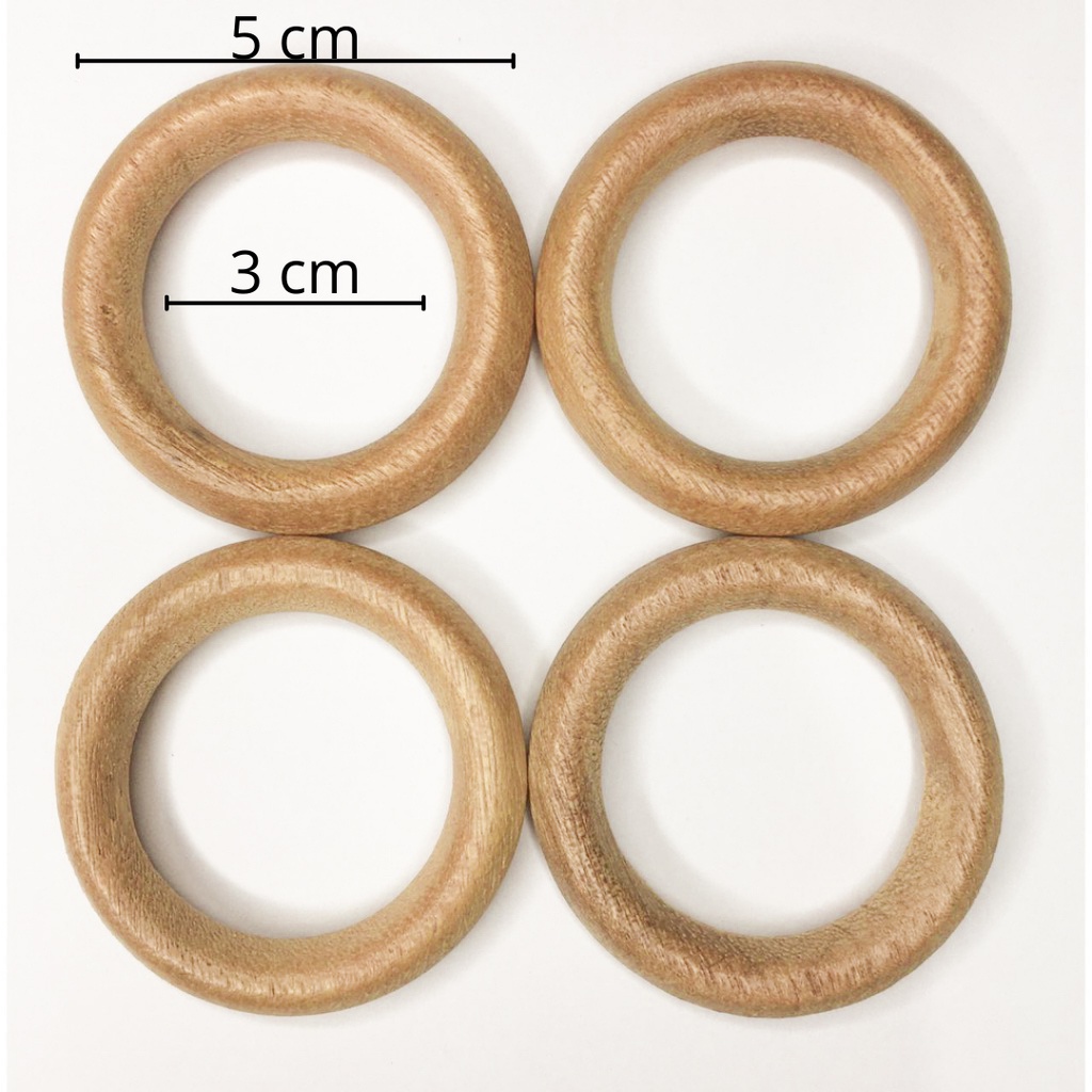 Porta Guardanapos Argola De Madeira Mesa Prendedor