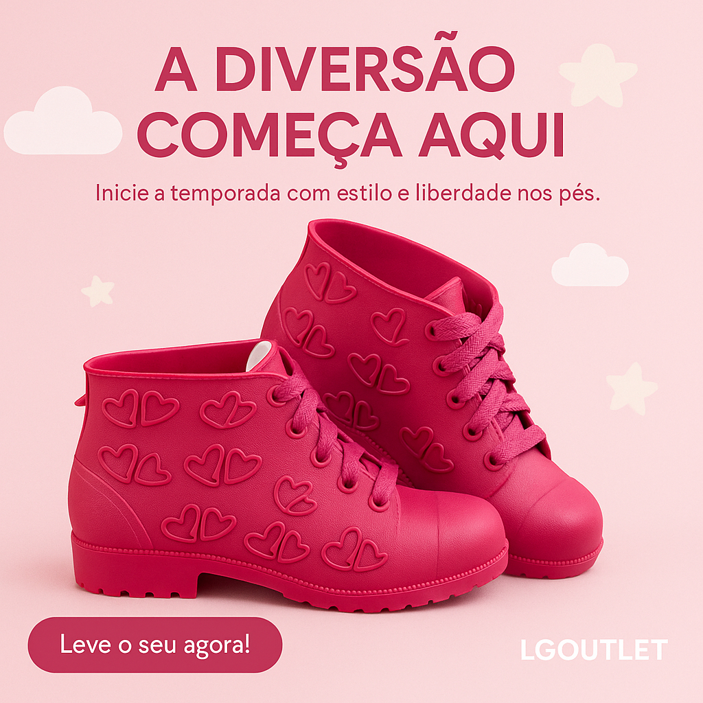 Botinha Coturno Infantil Feminina Super Confortave