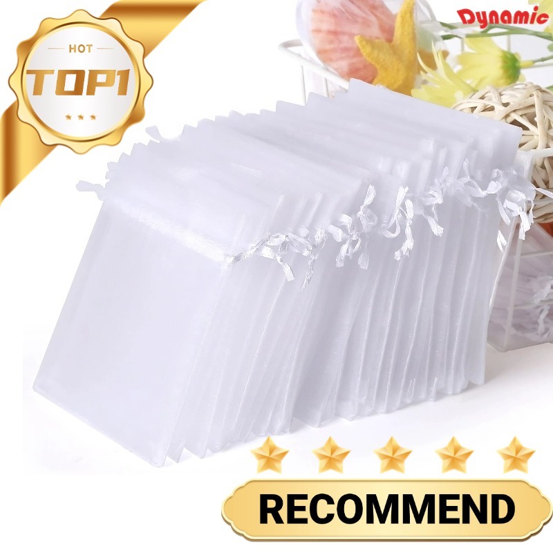 Kit 100/50/25/10 Un Saco Saquinho Organza 7×9