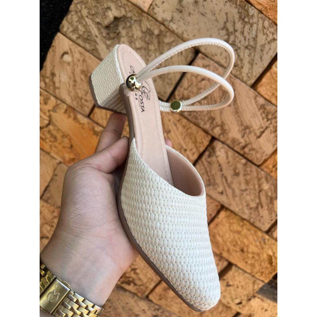 Scarpin Mule Salome  Feminino Social SALTO Medio /