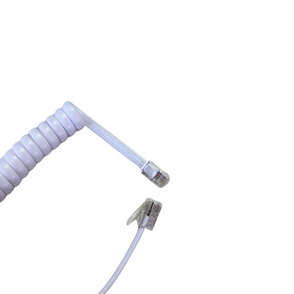 Kit Com 2 Cabo Espiral Para Interfone Tdmi 200 / 3