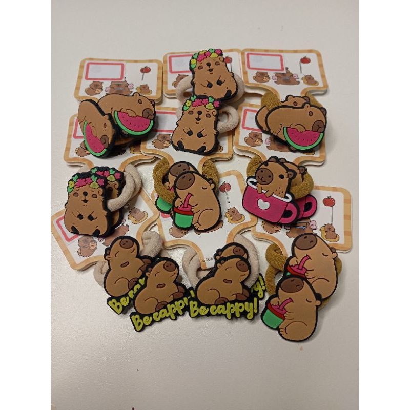 Xuxinha de cabelo infantil capivara kit 2 unidade