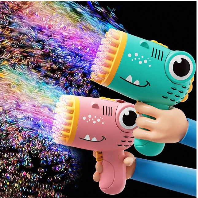 Lançador de Bolhas Dinossauro com 40 Buracos Brin