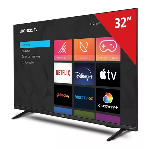Smart Tv 32 polegadas Hd Roku Tv 32s5135/78g Preta