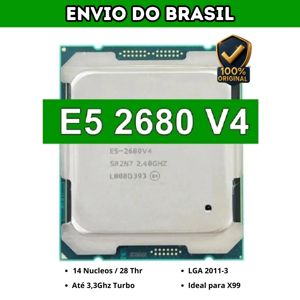 Processador Intel Xeon E5 2680 V4 | 14 Núcleos 28