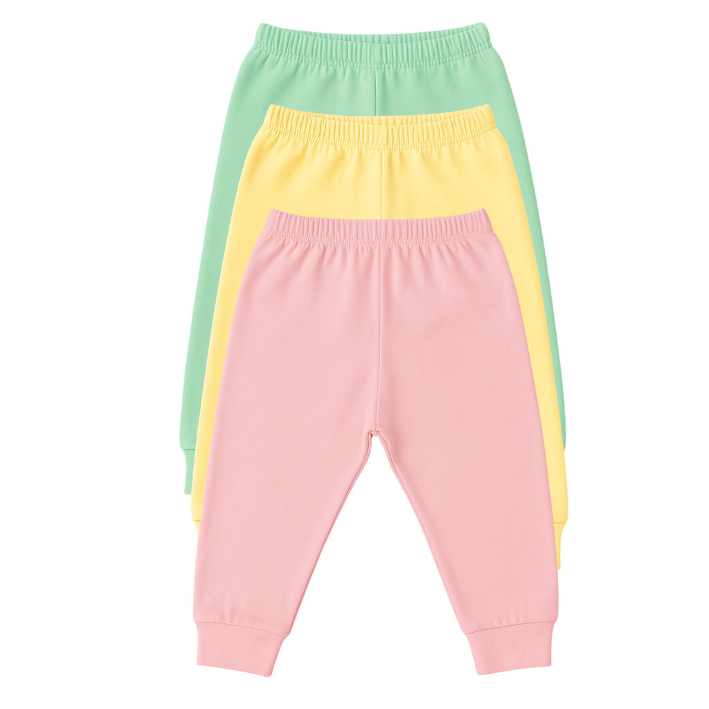 Kit 3 Mijãozinho Calça Bebê Infantil Com Pé &#
