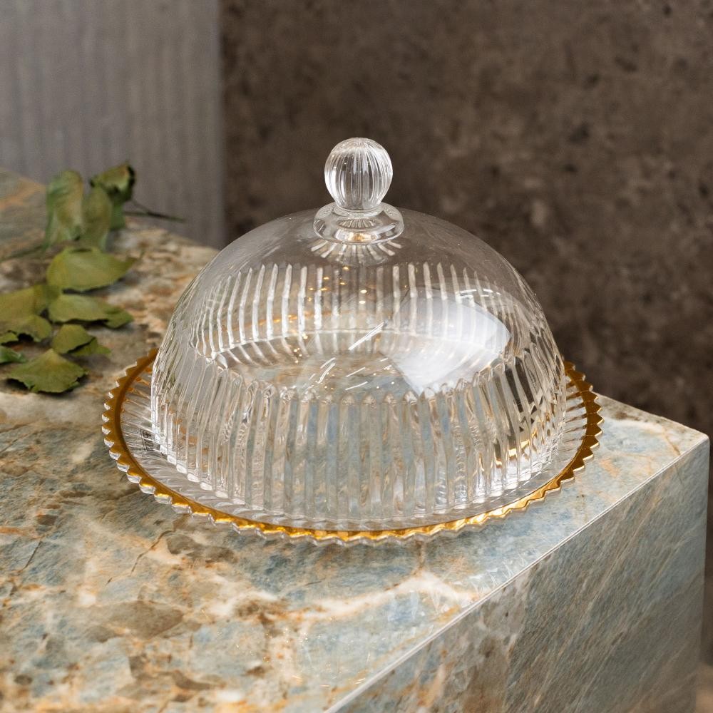 Queijeira Wolff Imperatriz Cristal Fio de Ouro 20c