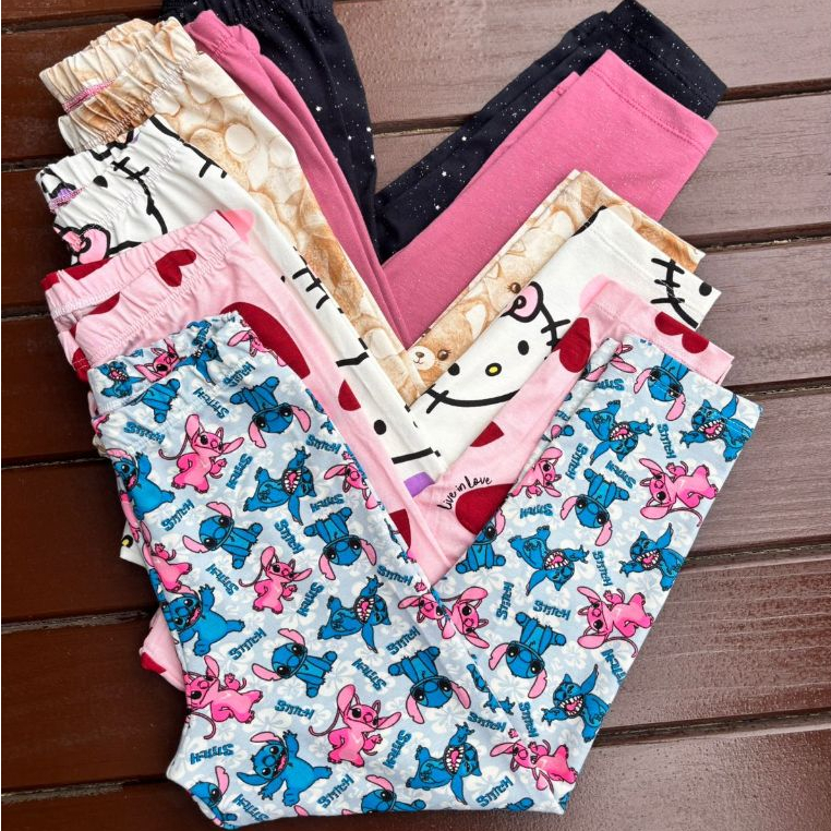 Kit Calça Legging Infantil Menina do 2 ao 12 | Le