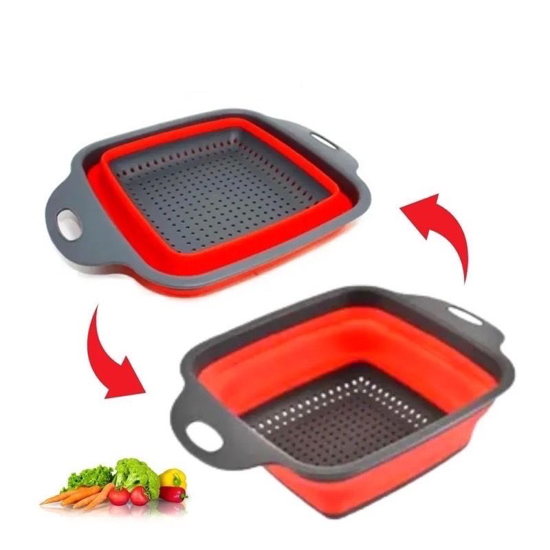 Escorredor de Silicone Retrátil Multiuso Massas F