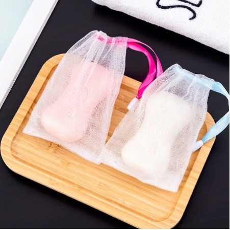 5 / 20x Rede De Espuma Para Banho Saquinho Esfolia