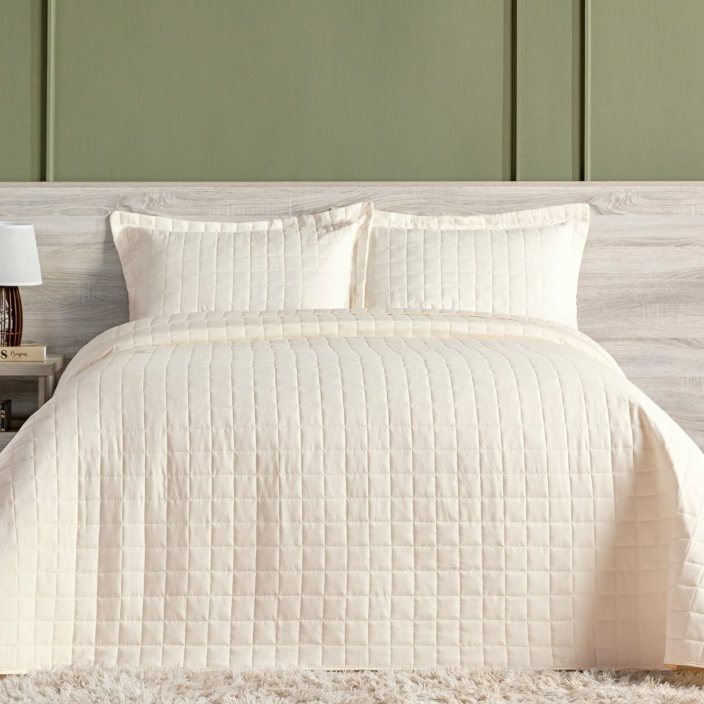 Cobre Leito Toque Aveludado Percal 300 Fios Colcha