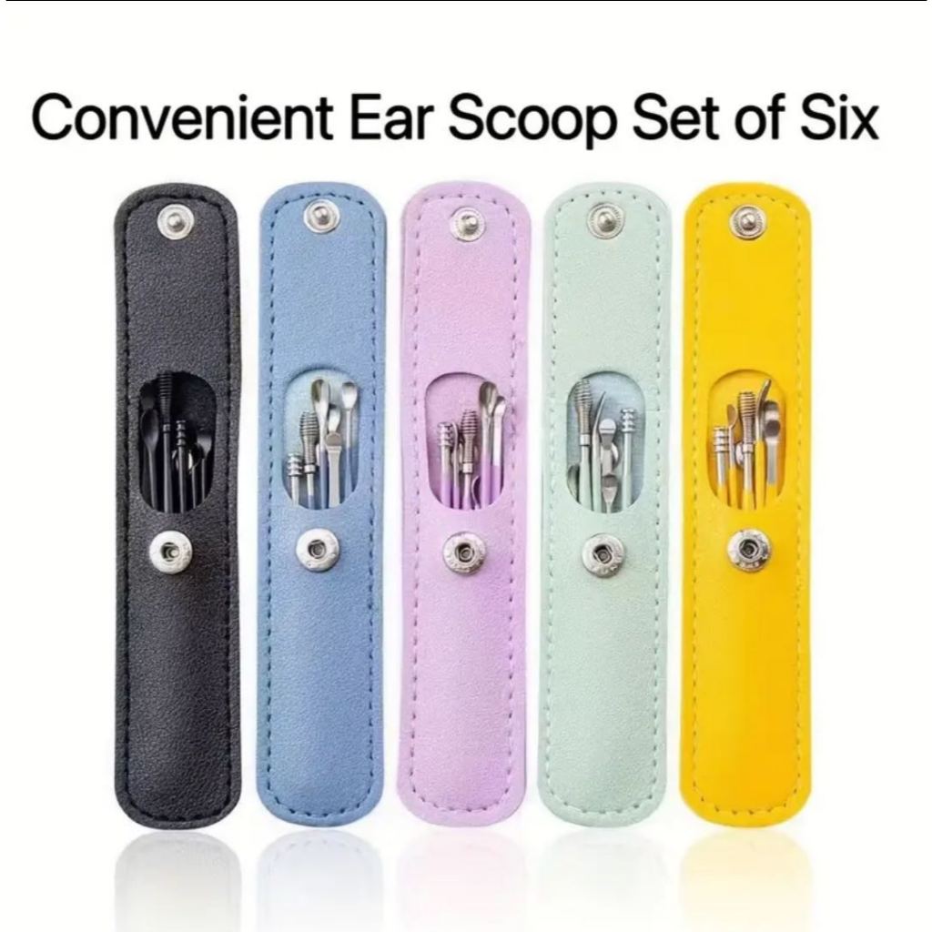 Kit 6 Peças Colher De Aço Inoxidável Portátil 