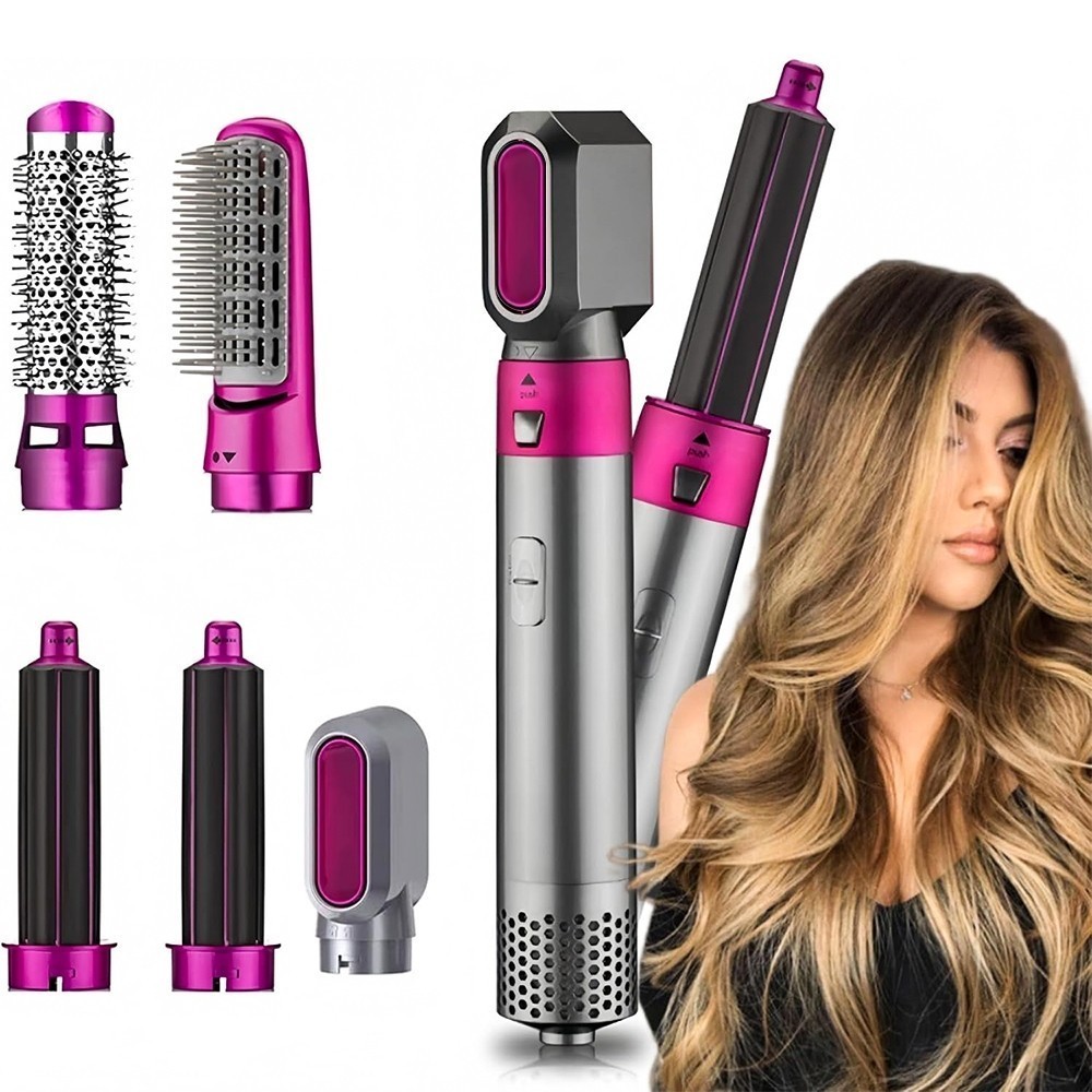 Escova 5 em 1 Secador, Pente, Modelador, Aumenta v