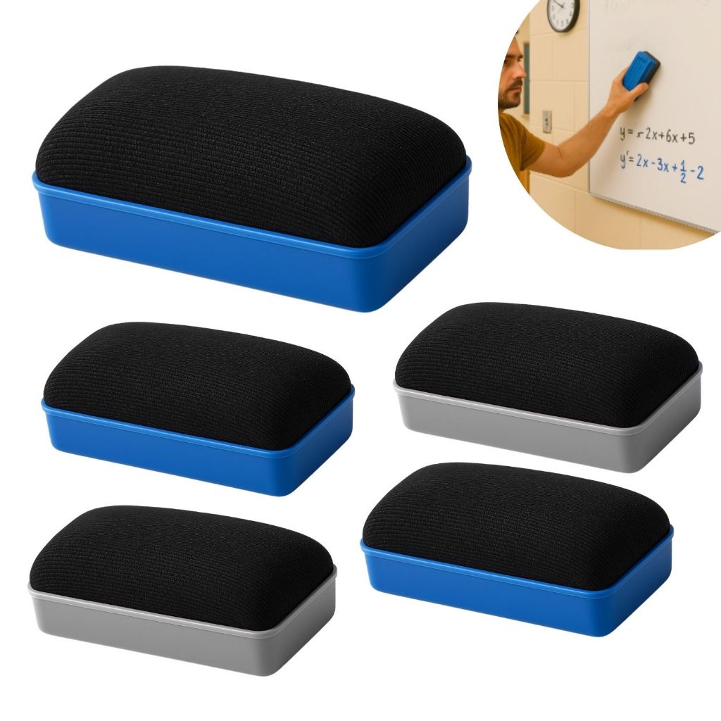 Kit 1/3/5 Apagador Para Quadro Branco Vidro Com Im