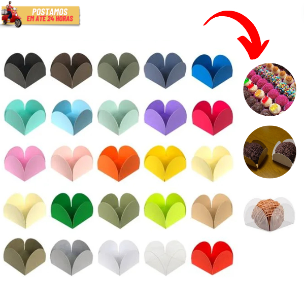 Forminhas 4 Pétalas Para Doces Finos Brigadeiros 