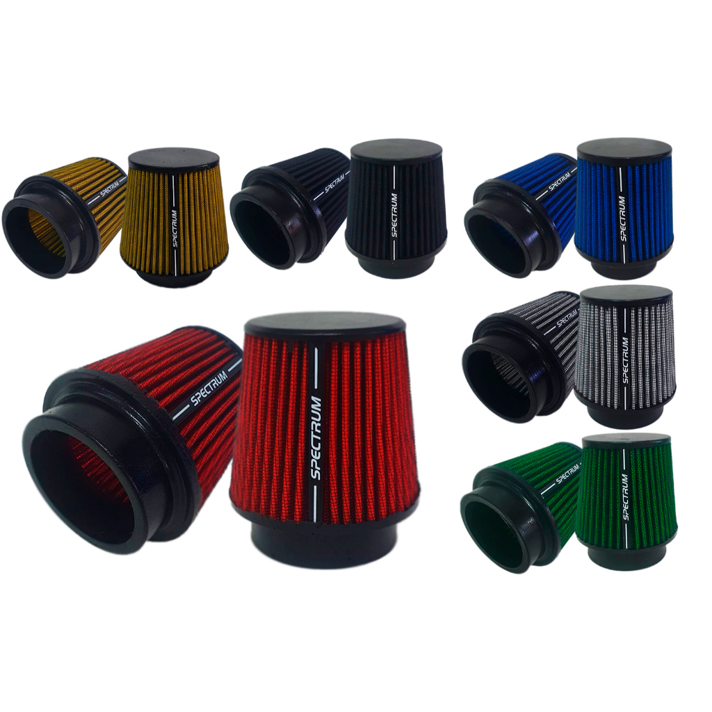 Filtro de Ar Esportivo Spectrum Mono Fluxo Preto &