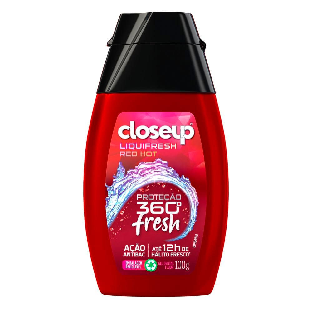 Creme Dental em Gel Close Up Liquifresh Red Hot 10