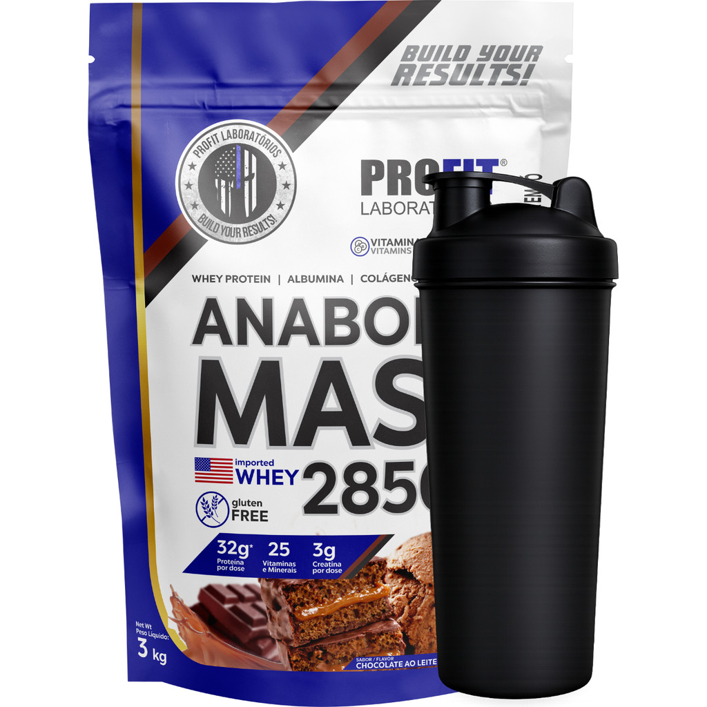 Kit Hipercalóricos Anabolic Mass 3kg  + Coquetele