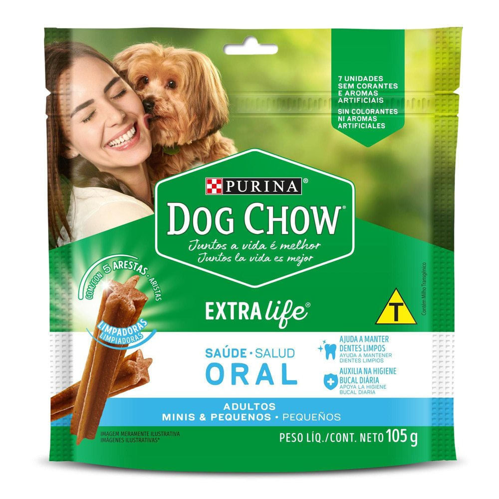 Petisco para Cães Adultos Dog Chow Saúde Oral Ra
