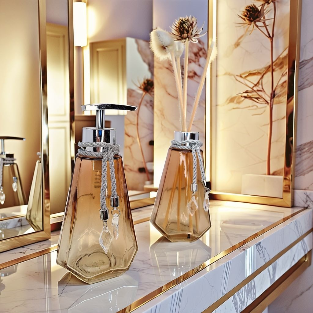 Kit Lavabo Vidro Kit Completo 300 ML Luxo Com Band