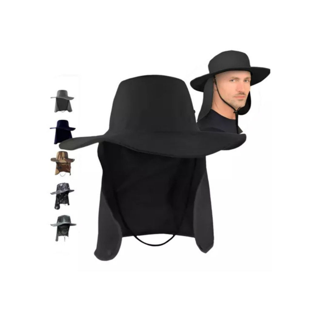 Chapéu Australiano Pescador Capuz E Proteção So