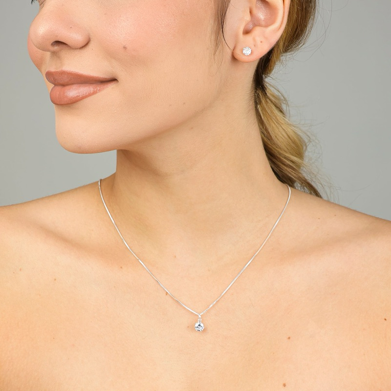 Kit conjunto ponto de luz colar + brinco ponto de 