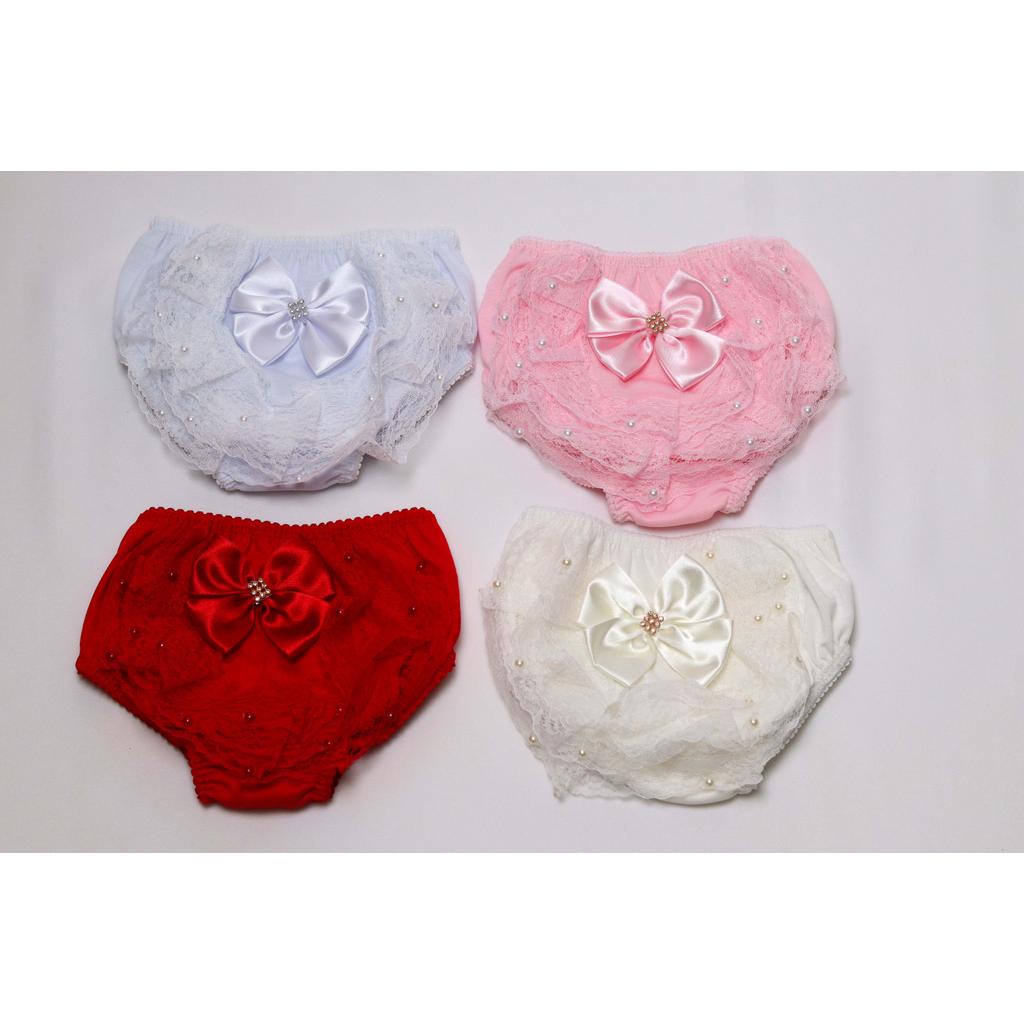 KIT C/4 CALCINHA BUNDA RICA TAPA FRALDA BEBE MENIN