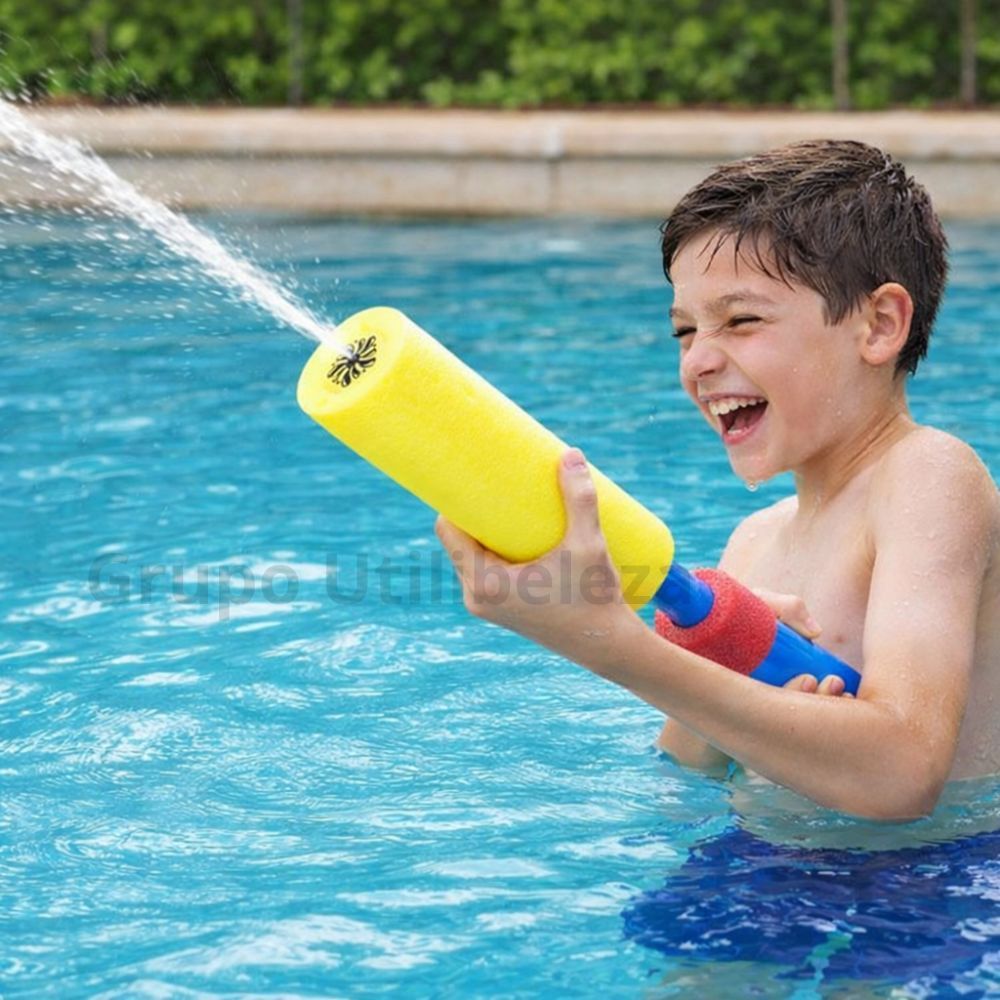 Lança Água Infantil de Tubo Praia Piscina Duplo 