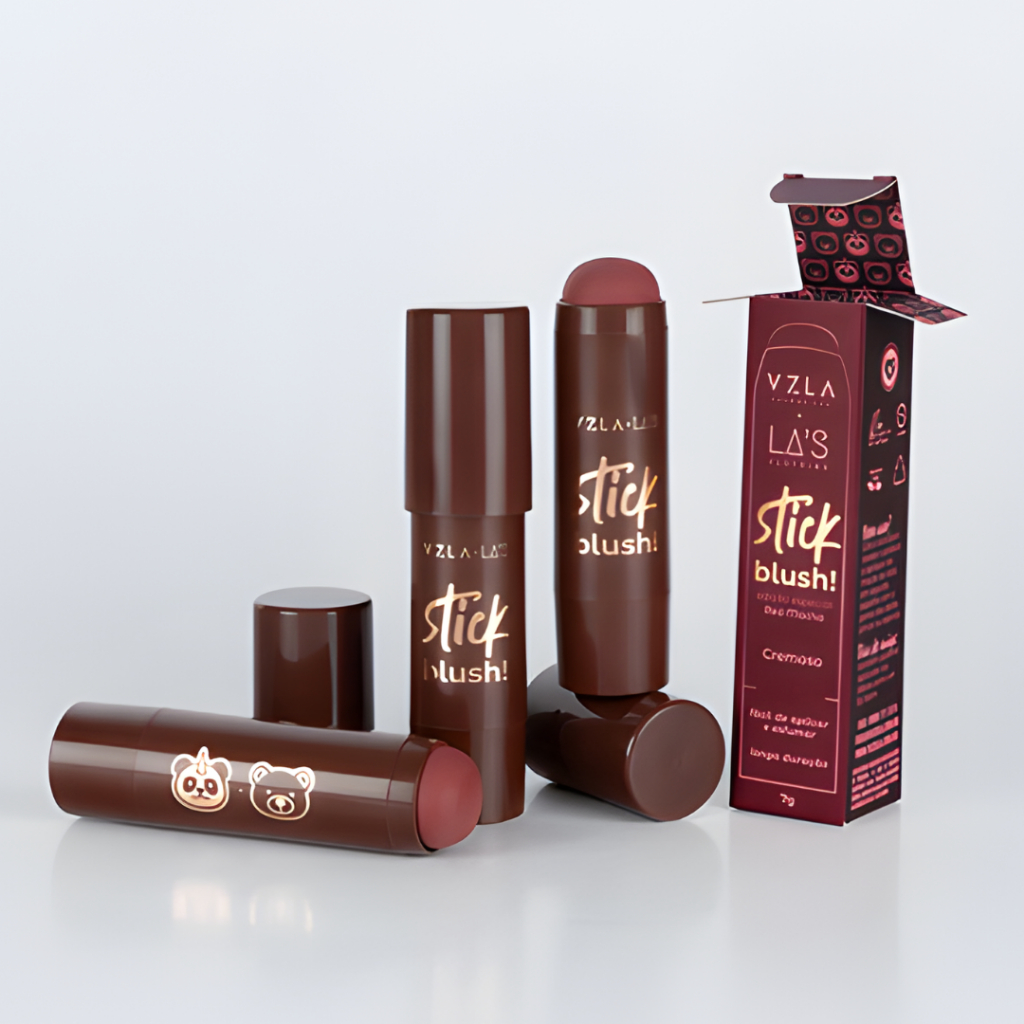 Blush Stick Red Mocha Cremoso Bastão Efeito Tint 
