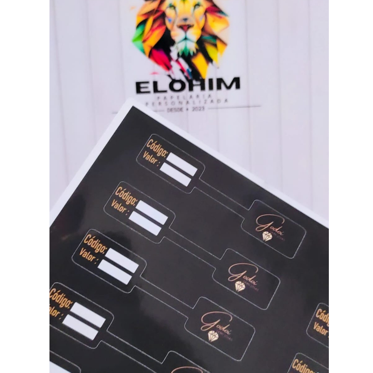 30 Adesivos Para Semi Joias Personalizado com sua 