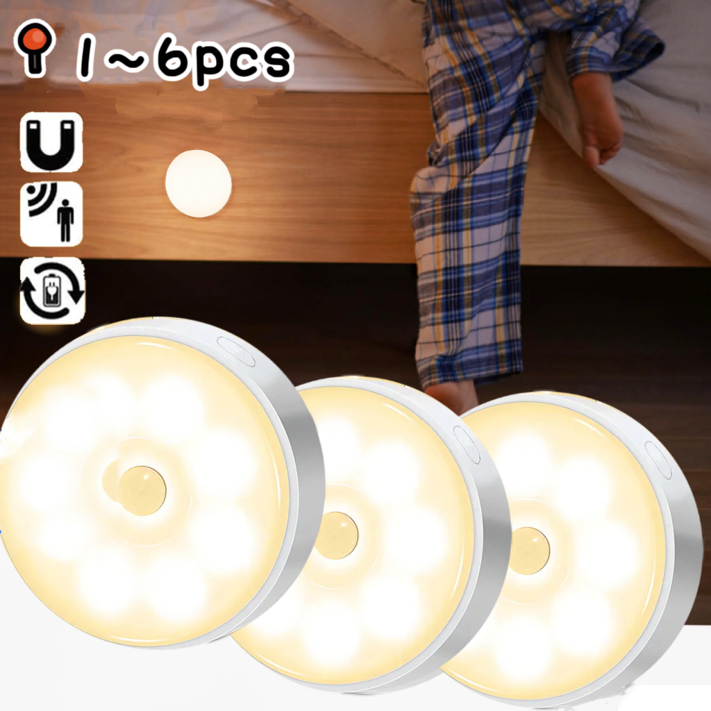 USB LED LUZ Noturna LED Luminaria Sensor De Presen