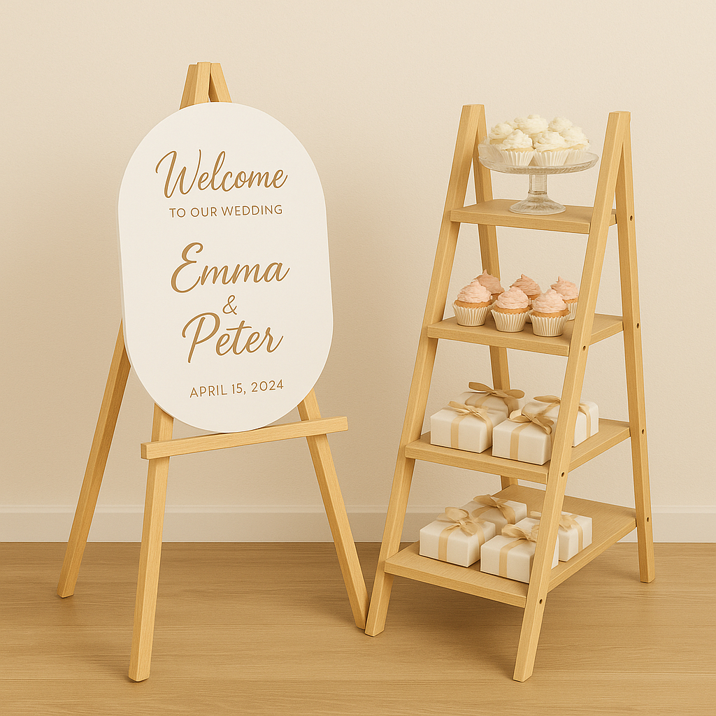 Combo Perfeito: Escadinha Decorativa + Cavalete pa