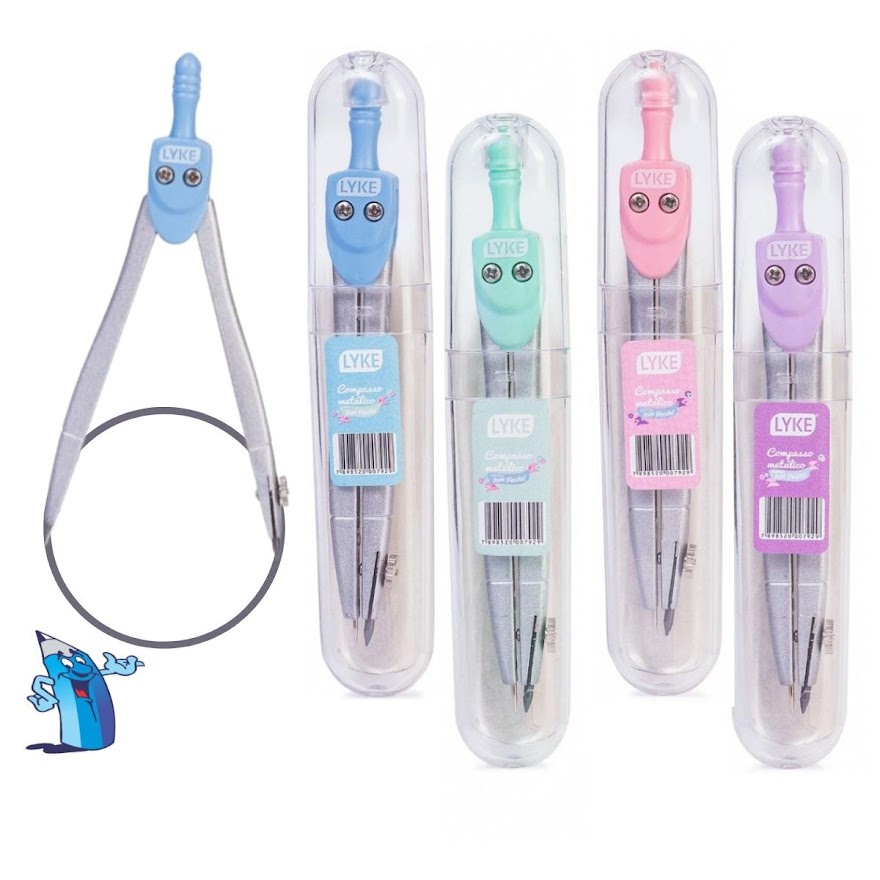 COMPASSO TECNICO CORES PASTEL LYKE