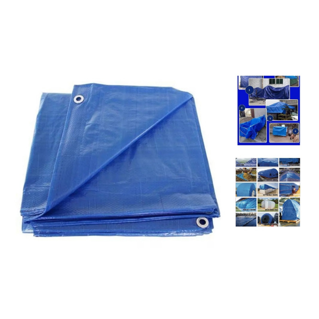 Lona Azul 4mts=2×2 Impermeável Telhados Camp