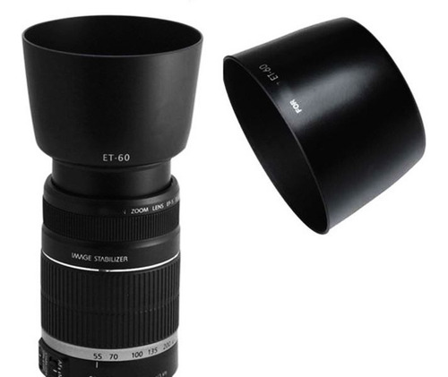 Para-sol Et-60 Lente Canon 55-250mm 75-300mm 90-30